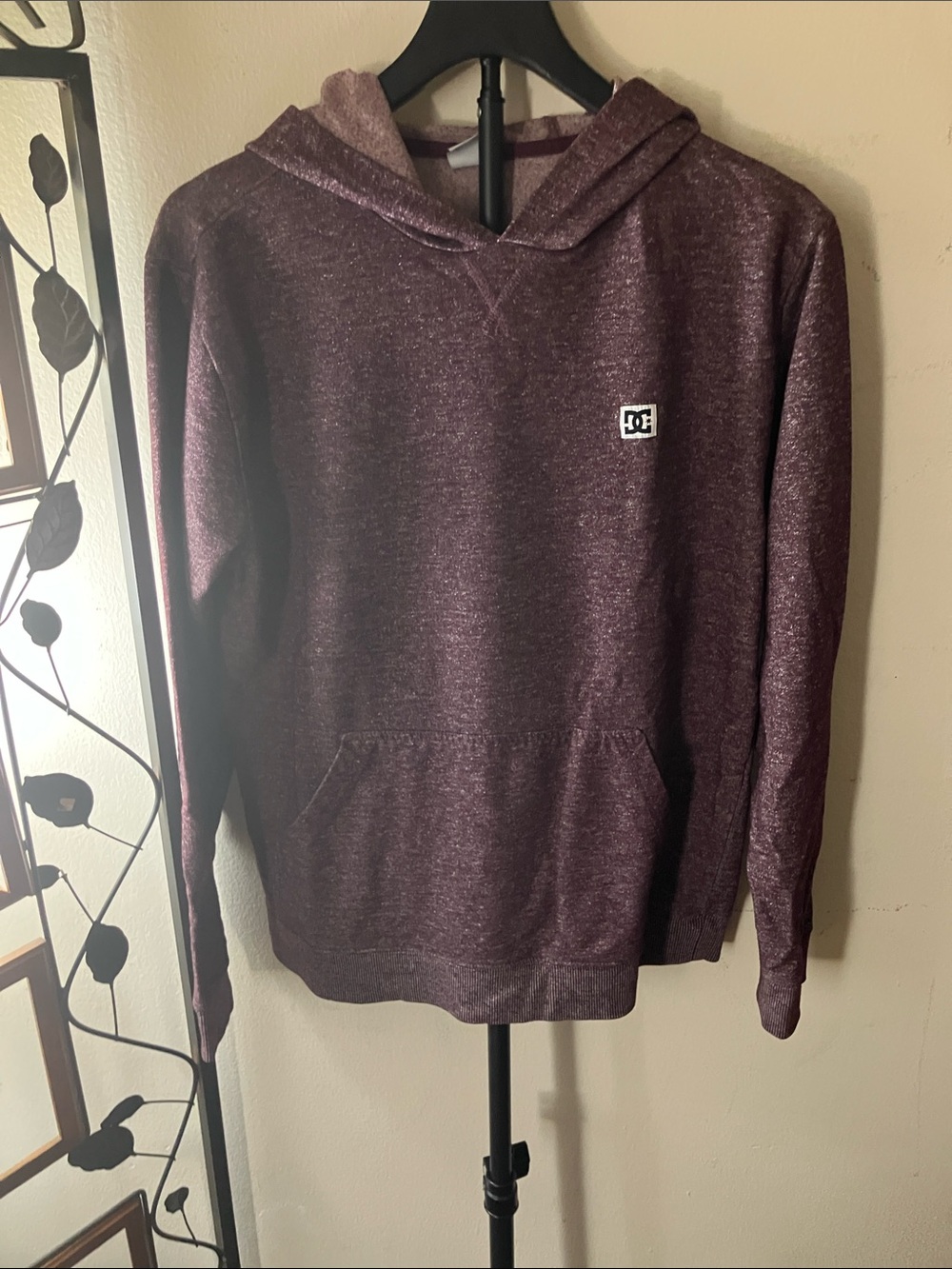 DC Maroon Heather Pullover Hoodie